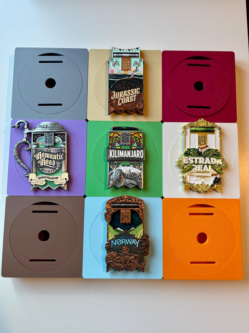 Hexar Square Edition Medal Holders - 36+ Colours - Made in The UK - Worldwide Shipping.