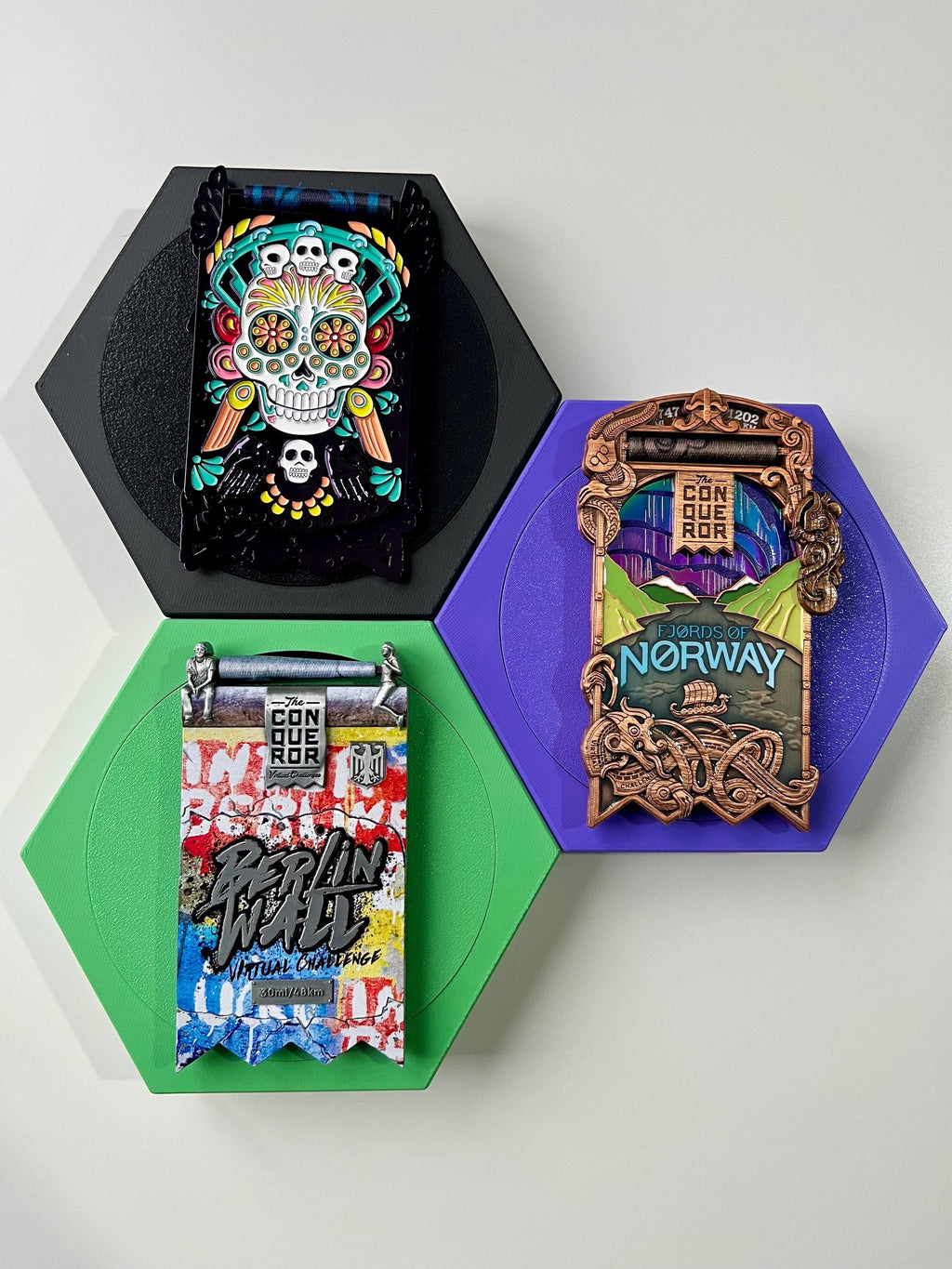 Honeycomb Medal Holders | Small | 36+ Colours | Made in The UK | Worldwide Shipping