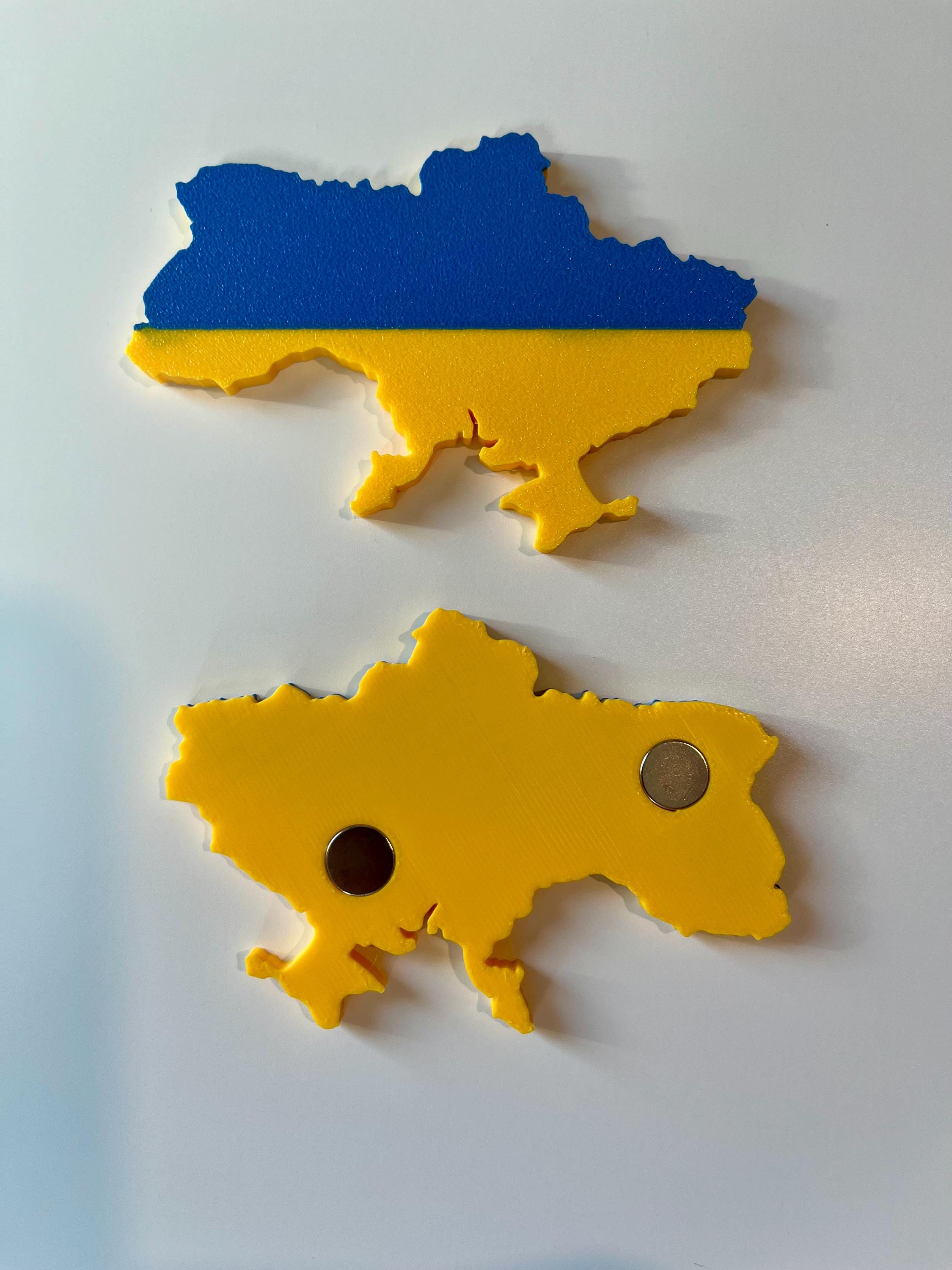 Ukraine Flag Fridge Magnet.