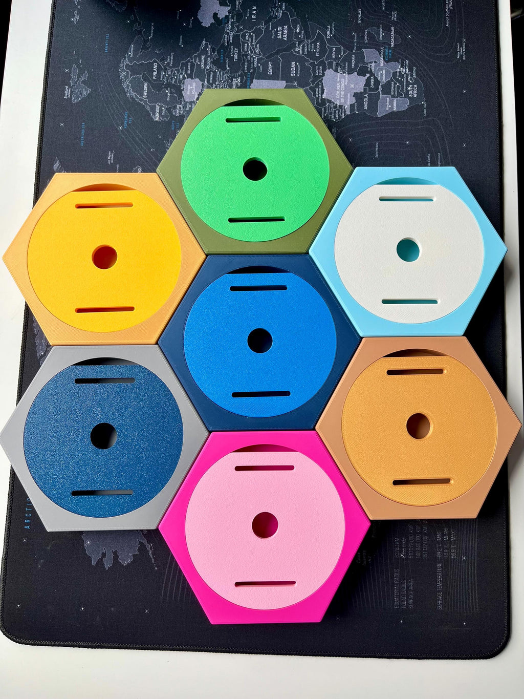 Honeycomb Medal Holder | Large | Dual Colour | 36+ Colours | Made in The UK | Worldwide Shipping
