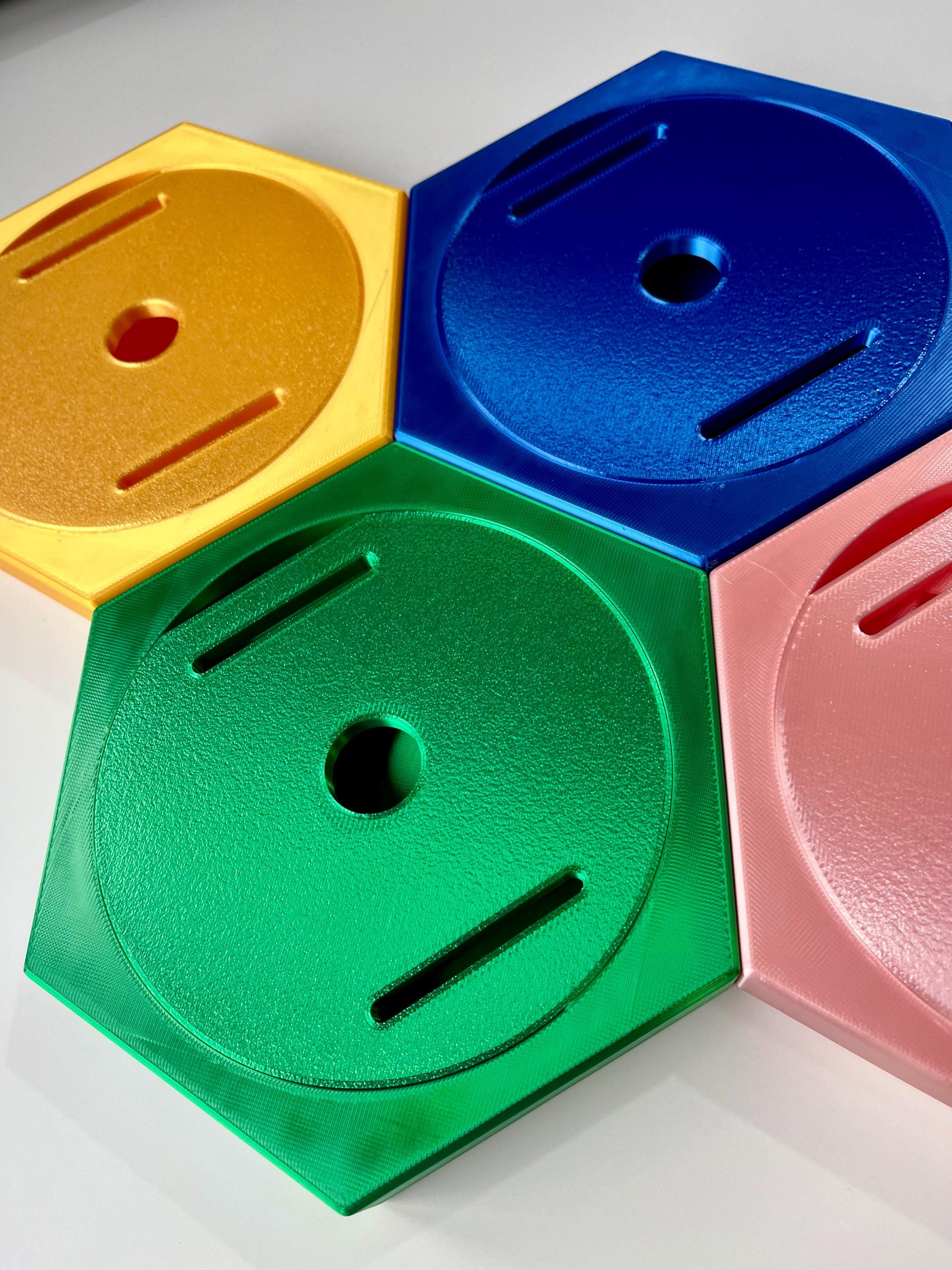 Shiny Honeycomb Medal Holders - Large - 6+ Colours - Made in The UK - Worldwide Shipping.