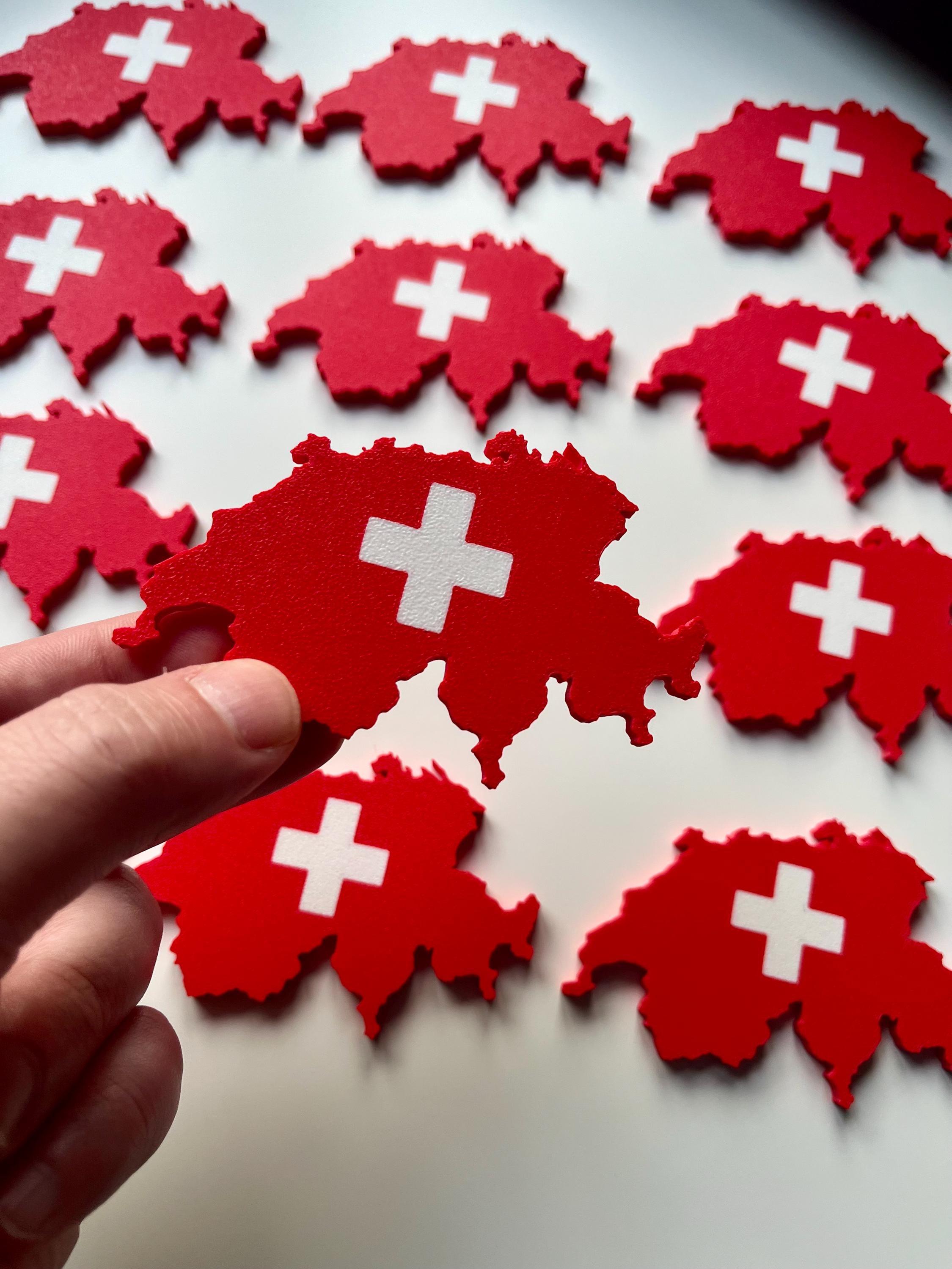 Switzerland Flag Fridge Magnet.